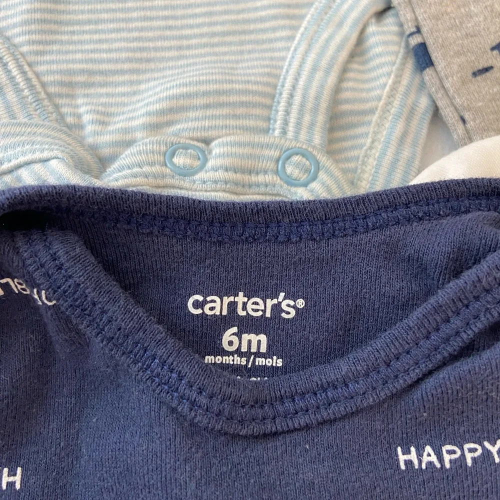 EUC Carter’s Children’s Place‎ baby boy’s 6-9 months jumper onesie pajamas pants